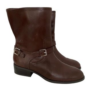 LAUREN RALPH LAUREN Brown Leather Boots 8